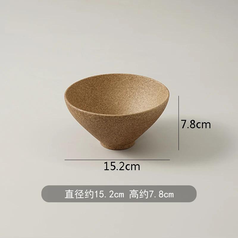 Vintage Frosted Brown Ceramic Plate Restaurant Round Steak Plate Pasta Plate Dessert Plates Snack Plates  Creative Salad Plates