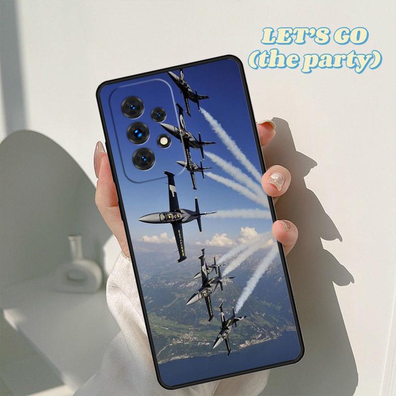 Чехол для телефона с изображением реактивного самолета Для Samsung Galaxy A42 A31 A40 A51 A71 A32 A80 A91 A52 A72 A73 A20e A21S A50 A70 A11 A12