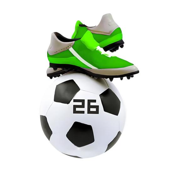 Рождественское украшение Футбольный дизайн Легко повесить Декоративный праздничный кулон с узором на праздничную тему Домашний декор