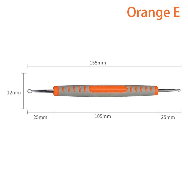 Инструмент для создания текстуры керамики, нож для резьбы по дереву, пластиковая ручка ручной работы, двухголовый кольцевой нож для резьбы по глине, инструмент для тонкой резьбы