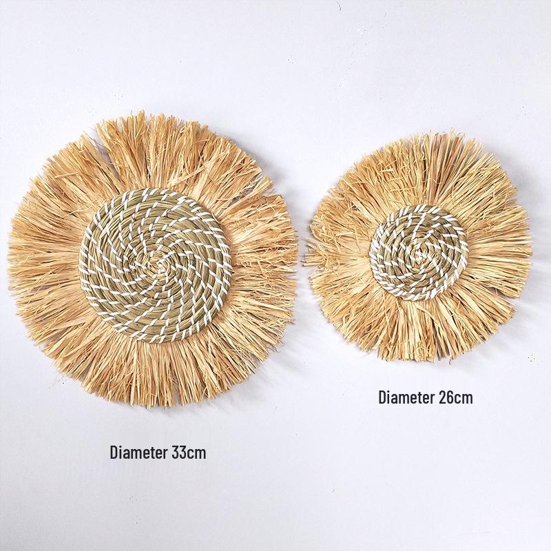 Moroccan Style Straw Woven Wall and Headboard Hanging Decoration