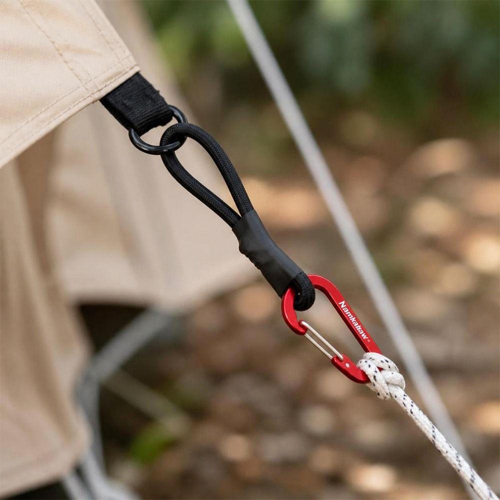 2pcs with Carabiner Elastic Wind Rope Cord Hook Multicolors Outdoor Tool For DIY Accessories
