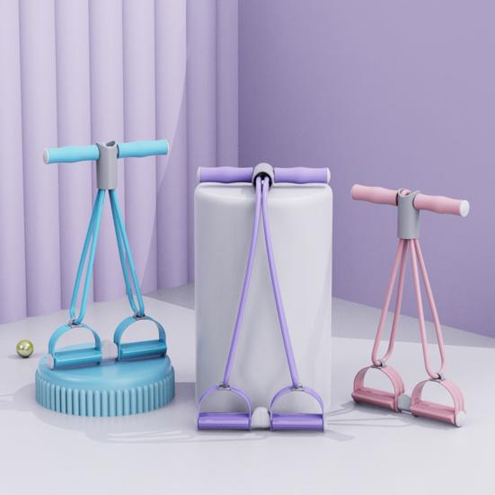 Разделяемый педальный эспандер для лодыжки с ручкой, эластичная йога-веревка для подтягиваний, мужской и женский педальный тренажер для растяжки, оборудование для тренировок