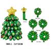 Christmas Party Balloons Aluminium Foils Star Christmas Tree Balloons Units for Happy New Year 2024 Globos  XMAS Decorations