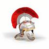 Handmade Roman Legionary Steel Helmet with Red, Brown Plume Best for Gift And Décor Medieval Helmet