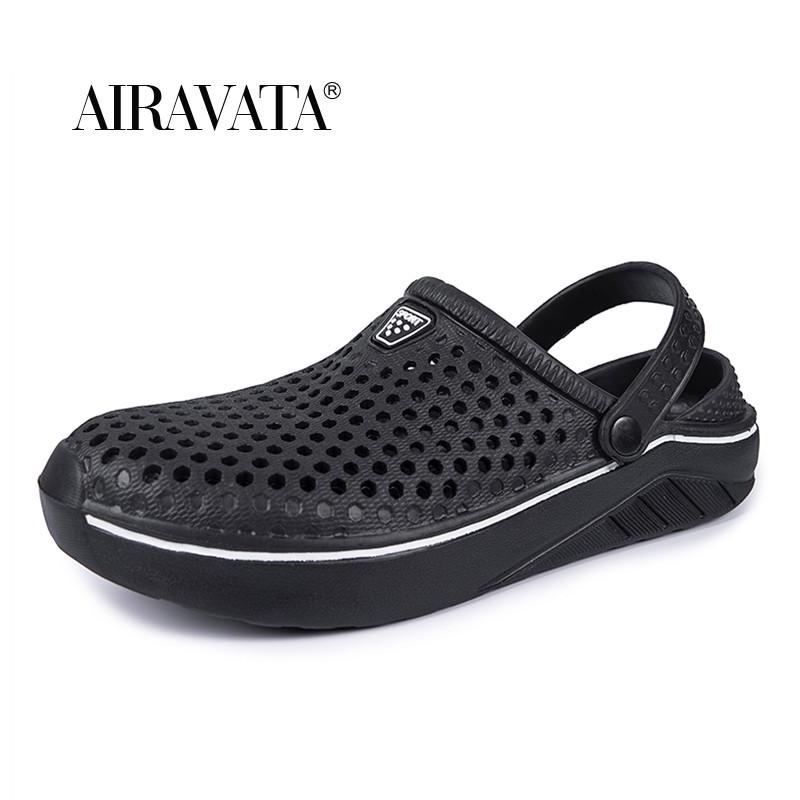 Mens Womens Summer Clogs Fashion Non-Slip Breathable Sandals Garden Bath Slippers Couples Shoes