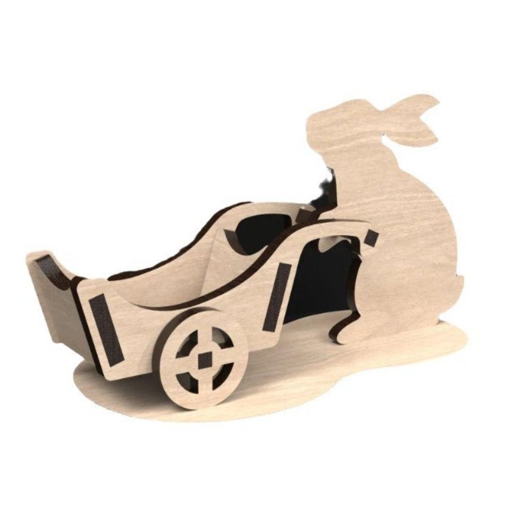 Rabbit Shaped Easter Egg Holder Ornament Egg Storage New Rabbit Table Desktop Decoration