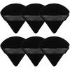 6 Pcs Powder Puffs Soft Cotton Triangle Makeup Puff for Dry Wet Skin Use Cosmetic Powder Puffs with Strap for Girls Women