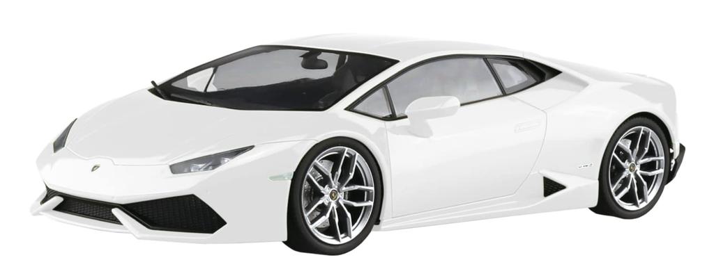 AOSHIMA Prepainted Model Series 2014 Lamborghini Huracan White Painted Plastic Model Green 1/24 04-B