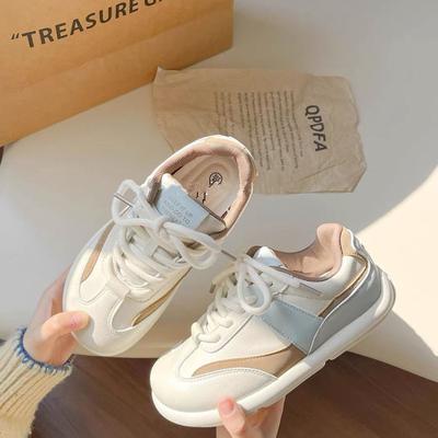 Весенние маленькие белые туфли женские уродливые милые туфли с большой головой новые универсальные в стиле кампус спортивные и повседневные кеды