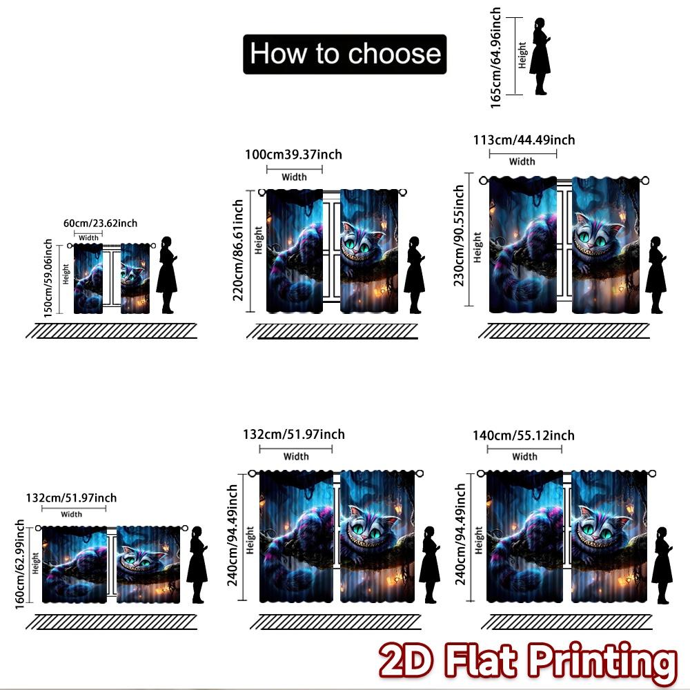 2D flat Photography Backdrop Photography Banner Colorful Cat in Forest 100% Polyester Vibrant Reunion Perfect for Suitable
