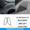 Carbon Fiber Gear Air Outlet Window Lift Steering Wheel Panel Suit Car Interior Accessories Sticker For Alfa Romeo 159 2005-2023
