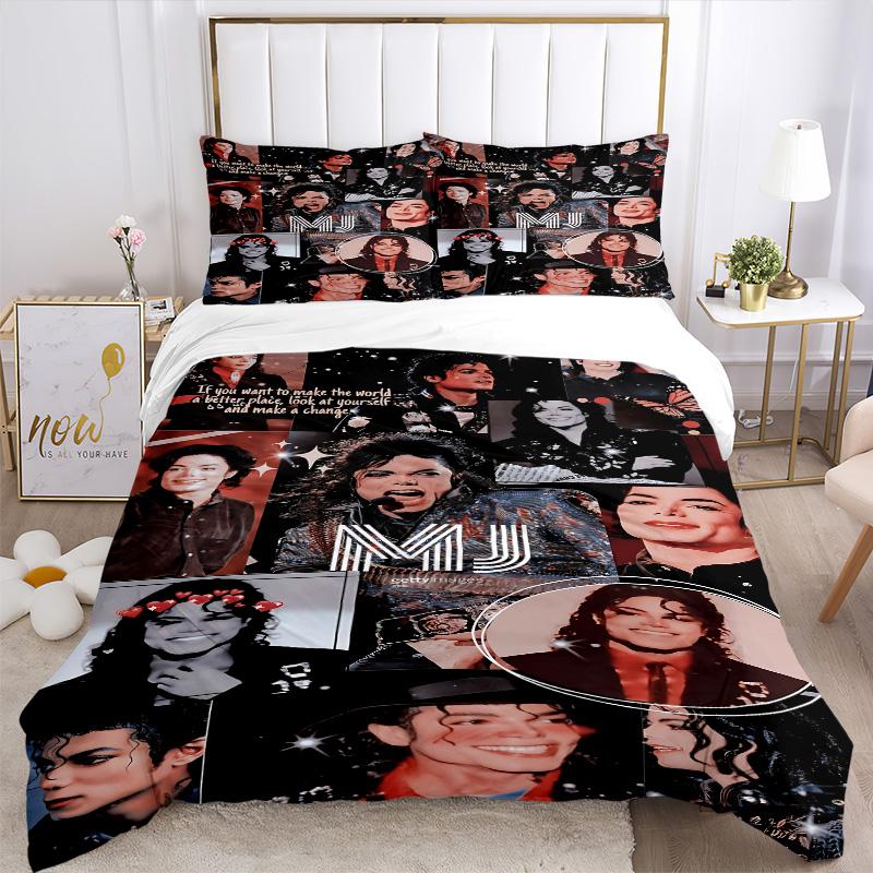 Mj Music Magic Inspiration Print 3Pcs Bedding Setduvet Cover With 2 Bedropillowcase Home Birthday Gift