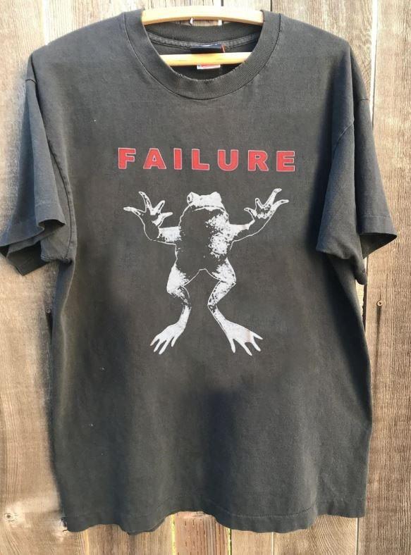 Failure Rock Band 90-е Ретро Графика Угольный Цвет Унисекс Футболка KH16800