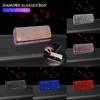Sunglasses Protector Car Glasses Case Bling Rhinestone Eye Glasses Case  Car