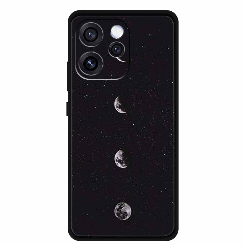 Чехол для телефона Oppo Reno15 Мягкий силиконовый чехол из ТПУ для OPPO PLW110 6,32" Черный чехол для Oppo Reno 15 5G Модный крутой корпус