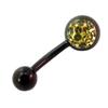 [I9487] - Golden Yellow 'Crystal' Body Piercing - 8 Mm