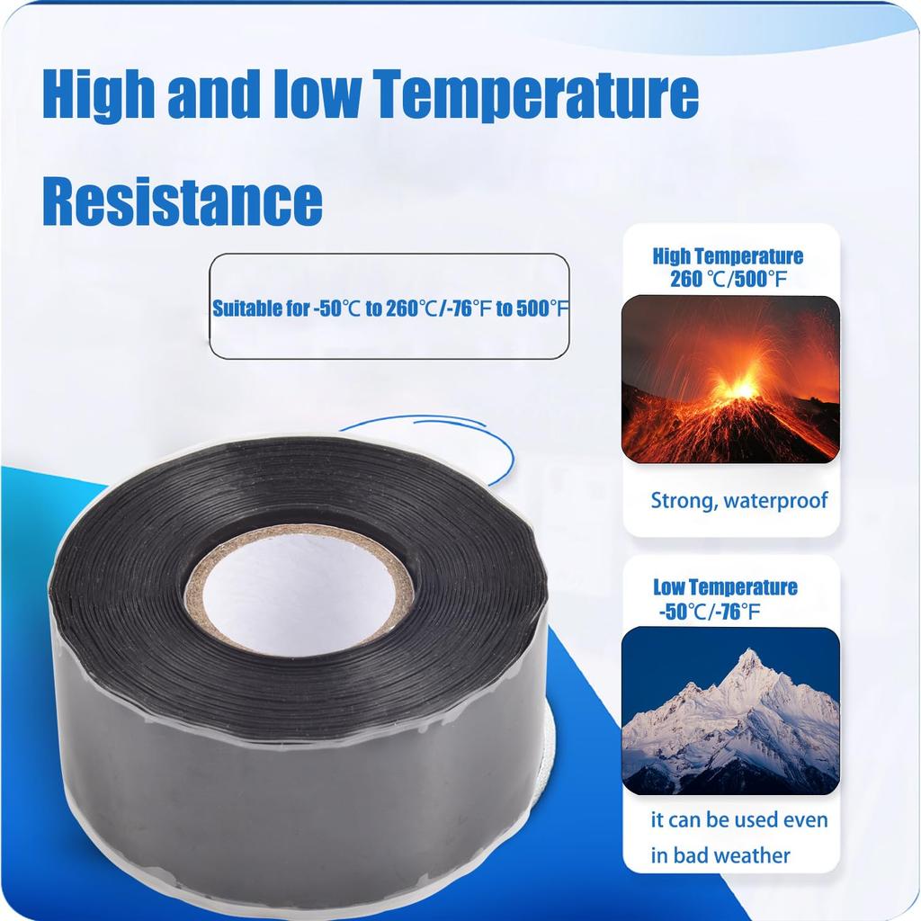 Изоляционная лента для труб со сверхводонепроницаемыми, останавливающими течь, герметизирующими и ремонтными характеристиками подходит для силиконовых кухонь