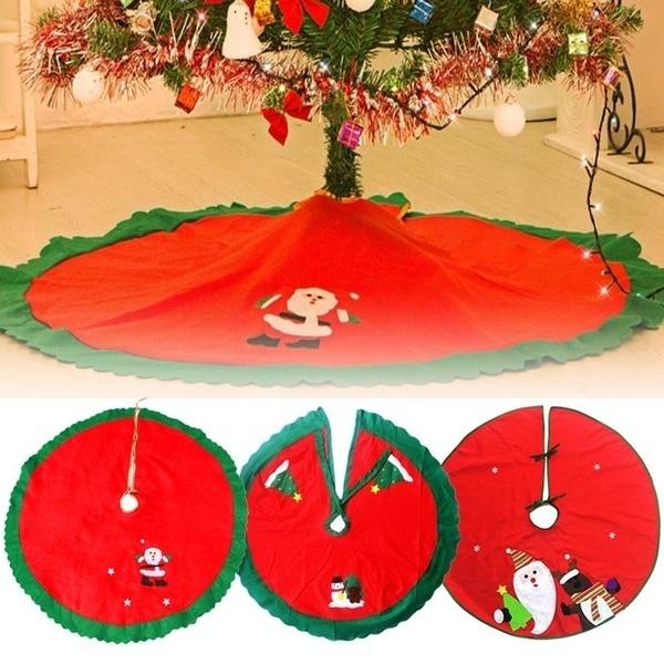 Merry Christmas Tree Skirts with Bandage Blanket Carpet Natal Gift New Year Christmas Decorations for Home Tree Skirt