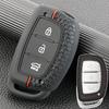 For Hyundai Santa Fe Accent I10 I20 I30 IX35 2013 2014 2015 Silicone Remote Key Fob Ring Chain Case Cover Shell Protect 3 Button