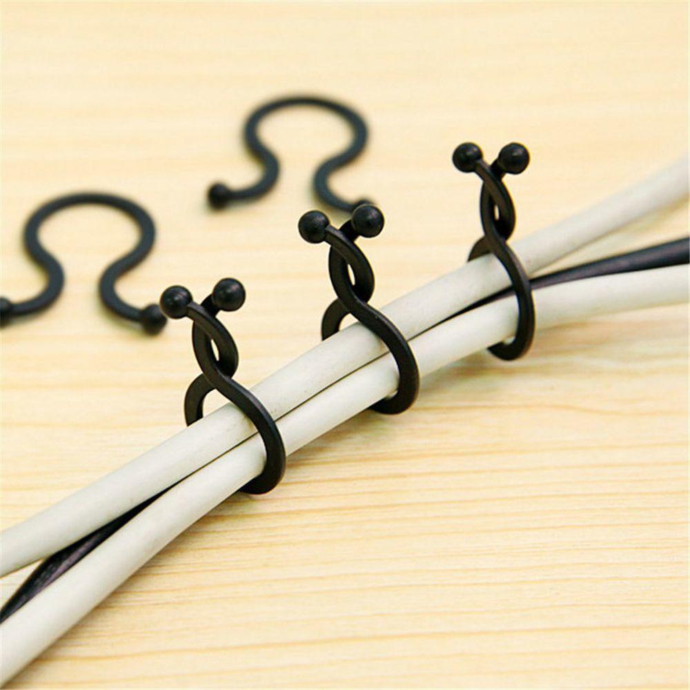 20/30 Pcs Office Thread Earphone Cord Wrap Wire Clip Twist Tie Cable Organizer Line Winder