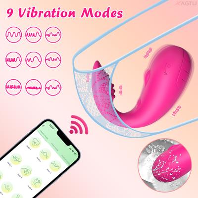 Приложение Bluetooth Control Вибратор-яйцо для женщин Стимулятор клитора Носимый вибратор для точки G Love Egg Вибрирующая секс-игрушка для взрослых