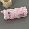 Pink Pencil Case Large Capacity Pen Box Portable Pen Bag  School Office