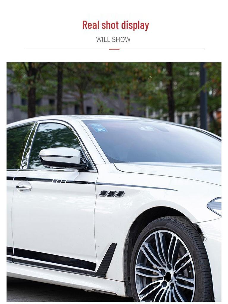 Car Exterior Decorative Shark Gill Air Vent Sticker - Door/Side/Hood Modification