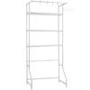 VEVOR Over Washer and Dryer Storage Shelf, 3 Tiers Laundry Room Drying Rack with Hanger Rod and Hooks