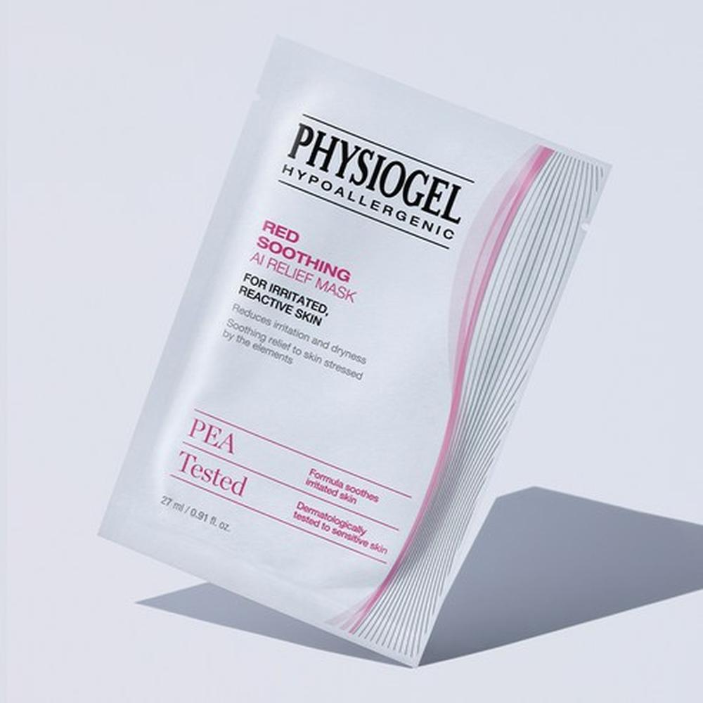 Physiogel Red Soothing AI Relief Mask 5pcs Hydrating Calming, Korean