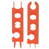 2pcs PV Wrench Lightweight Portable PPO PSA Orange Spanner Wrench for Photovoltaic Connector Diode