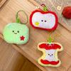 Cute Plush Fruit Plush Doll Key Chain Creative Fruit Core Pendant  Backpack Hanging Decoration Accessories Gifts