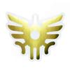 Dragon Quest Metallic Die Cut Sticker Lotto Emblem
