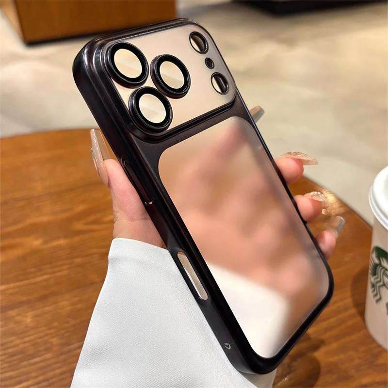 Matte Clear Plating Phone Case For iphone 17 Air 16 15 14 13 12 11 Pro Max Plus Soft Silicone Shockproof TPU Bumper Cover