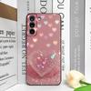 Стильный розовый кристальный чехол в форме сердца для Samsung Galaxy S25 S24+ S23 Ultra S22 Plus S20 S21 FE M53 M34 5G, мягкий чехол Y2K