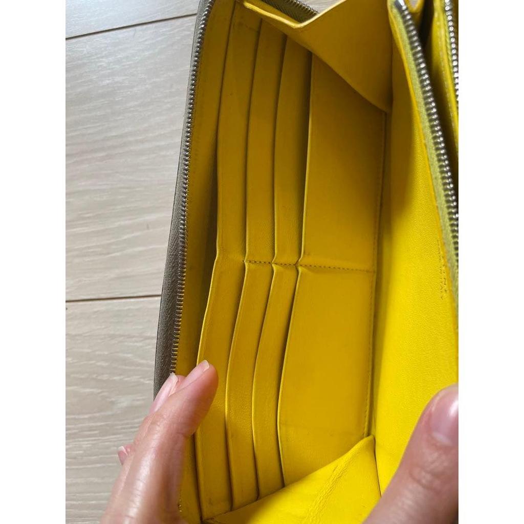 Used CELINE Bi-color long wallet