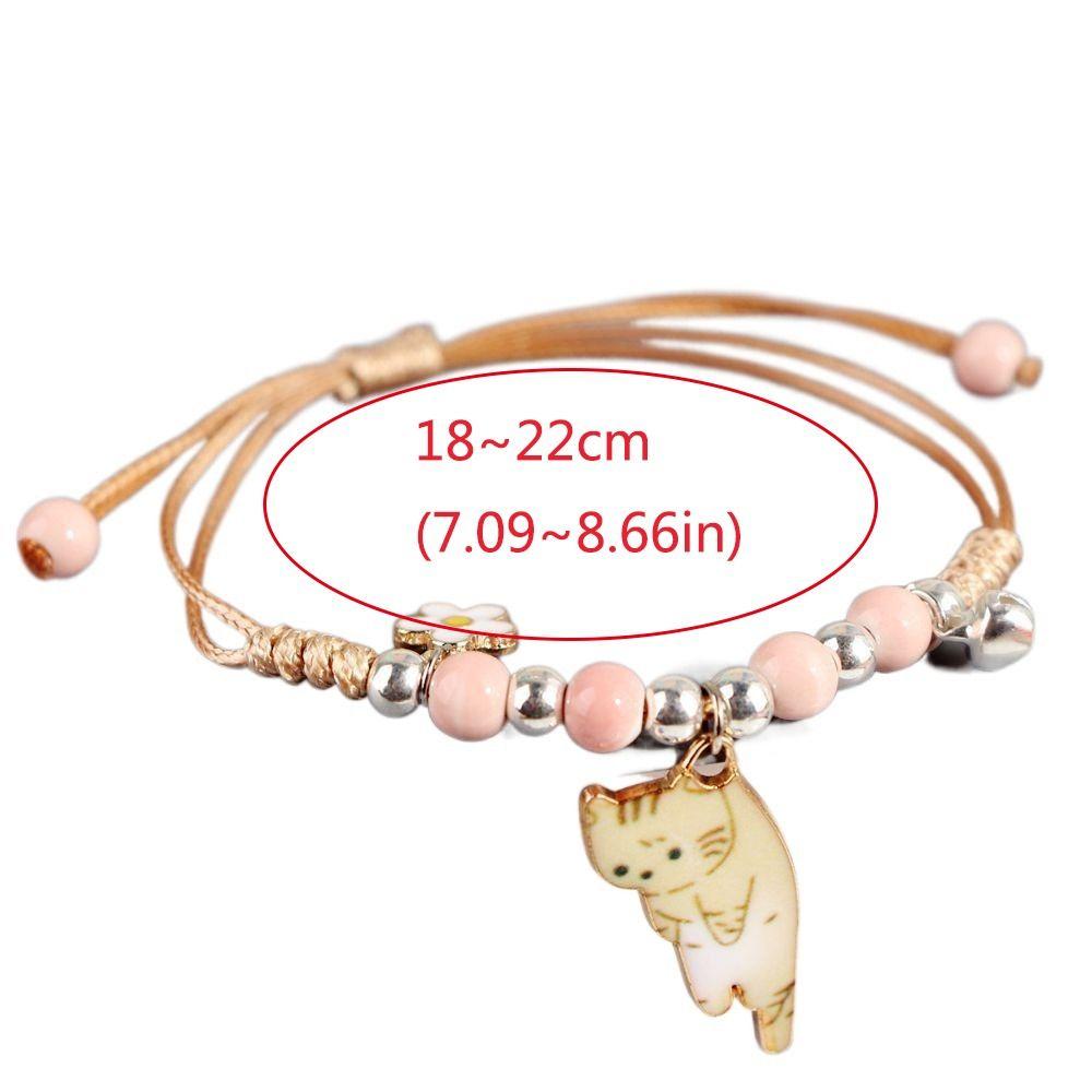 Модный шарм Милый браслет с животными Регулируемые браслеты дружбы Тренд Мультяшный браслет с кошкой Детский