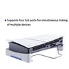 2025 Upgraded Horizontal Stand for PS5 Slim Disc & Digital Gaming Console Accessories with Charging Data USB Hub for PS5 Controller