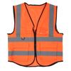 High Visibility Safety Sport Breathable Vest with Mesh Night Security Reflective Waistcoat OrangeOrange
