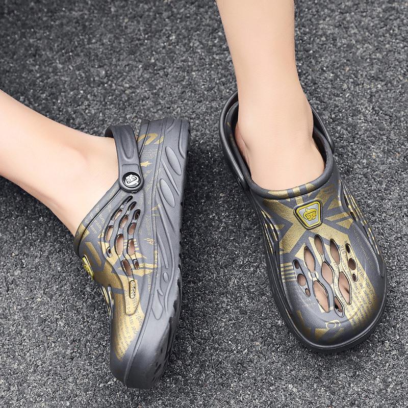 Мужские сандалии Легкие сандалии из ЭВА, повседневные тапочки, летние женские разноцветные туфли для плавания для пляжа