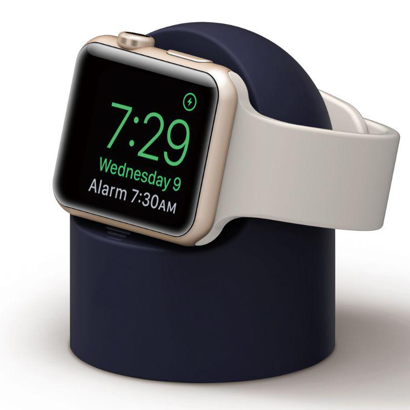 For Apple Watch Charger Stand iWatch Ultra/8/SE2/7/6/SE/4/3 49mm/45mm/44mm/42mm/41mm/40mm/38mm Durable Silicone Nightstand Mode