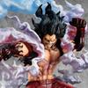 MegaHouse One Piece Monkey Luffy Gear 4 Snakeman Painted Complete Figure Portrait.Of.Pirates SA-MAXIMUM D. ABS&PVC