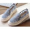 Leisure Fisherman's Shoes Women's 2023 Summer New Flat Bottom Lace Breathable Flowers One Step Single Shoe