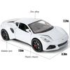 1/24 масштабная модель автомобиля Lotus Emira, игрушечный автомобиль из цинкового сплава со звуком и светом для детей, подарок для мальчиков и девочек