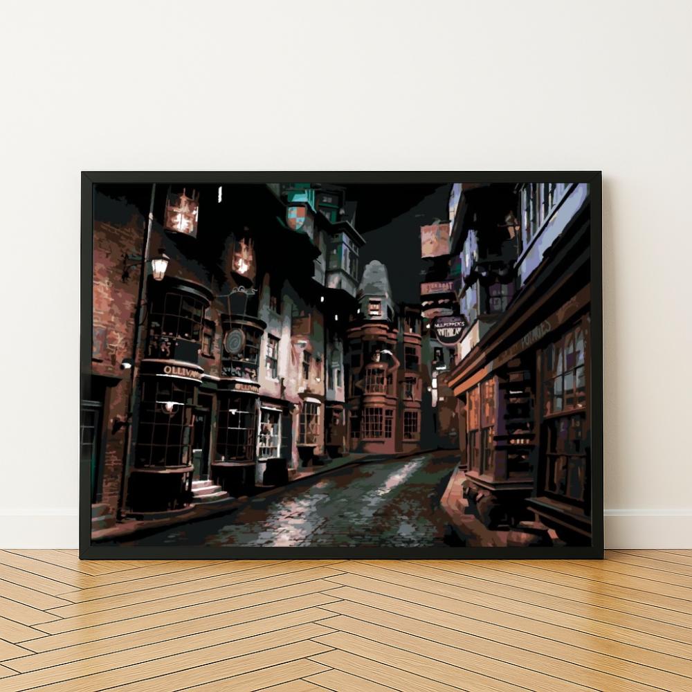 Malowanie Po Numerach Obrazy Do Malowania - Harry Potter Pokątna 50X40 Cm