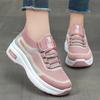 Women Fashion Mesh Platform Sneakers Breathable Lace Up Wedges Sneakers  Soft Casual Travel Sports Running Shoes 2025