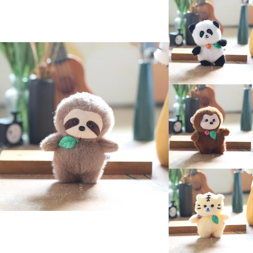 Милый плюшевый брелок в виде животного, аксессуар для рюкзака, набитый ПП-хлопком, подарок для детей