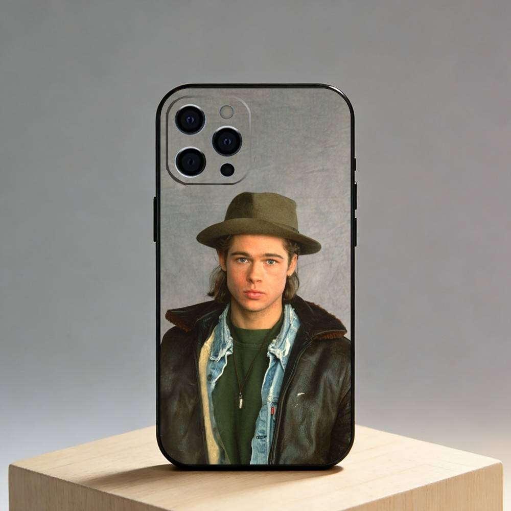 Чехол для телефона B-Brad P-Pitt для iPhone 17, 16, 15, 14, 13, 12 Plus, Max, Черный чехол из мягкого силикона