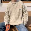 Свитер Twist для мужчин, осень и зима, новый стиль, японский ретро, модный бренд, ленивый стиль, круглый вырез, свитер, свободный повседневный топ