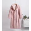 Winter Women High Quality Faux Rabbit Luxury Long Fur Coat Lapel OverCoat Thick Warm Female Plush Jacket Large Size 5XL